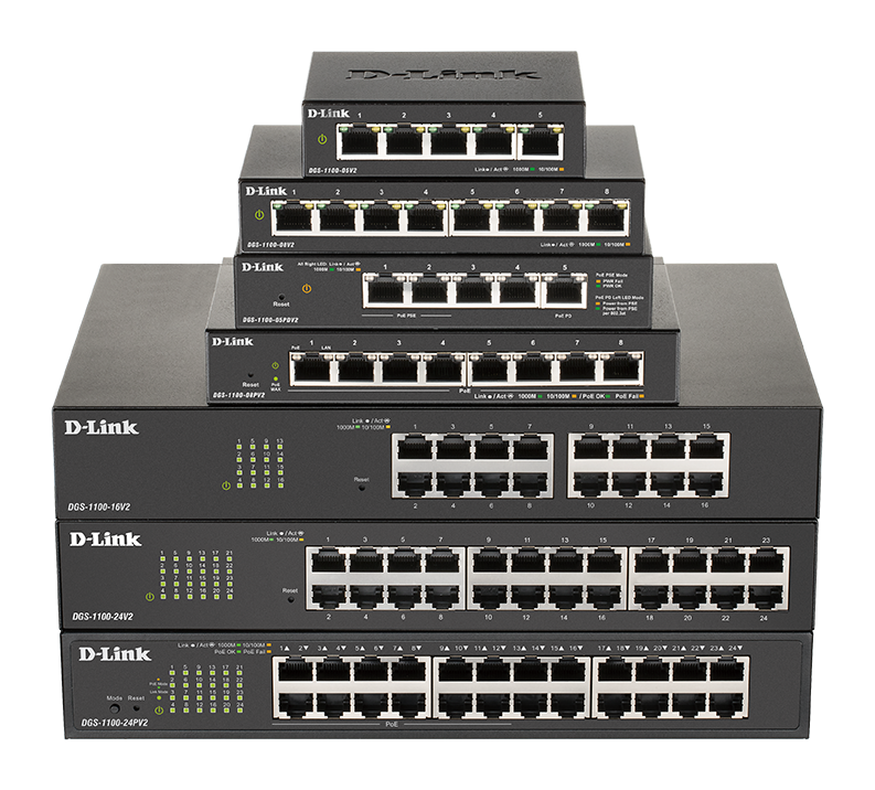 You Recently Viewed D-Link DGS-1100-08PV2 8-Port PoE Gb Smart Managed Switch Image